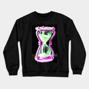 Pretty Sand timer hourglass - neon pink Crewneck Sweatshirt